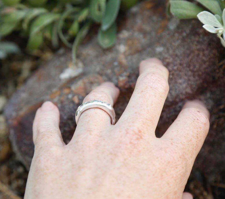 handmade opal ring