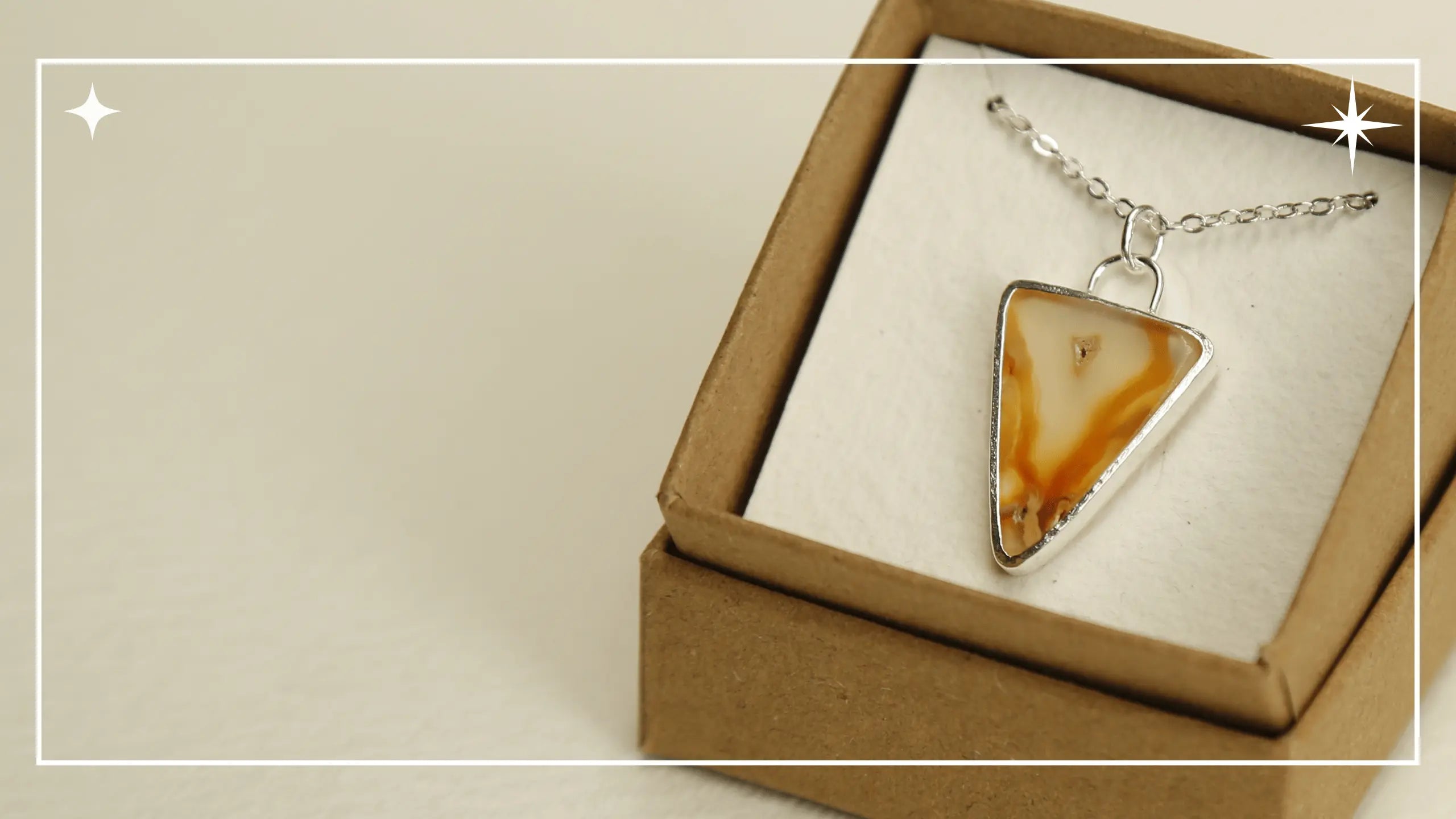 Giveaway for Gemstone Pendant made with Banded Carnelian and Sterling Silver at The Fossick