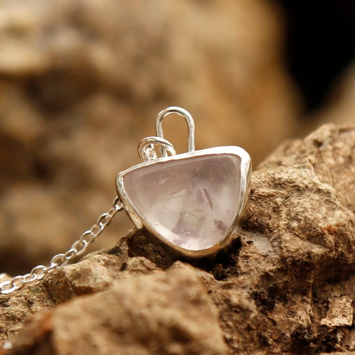 pendant with Amethyst and sterling silver