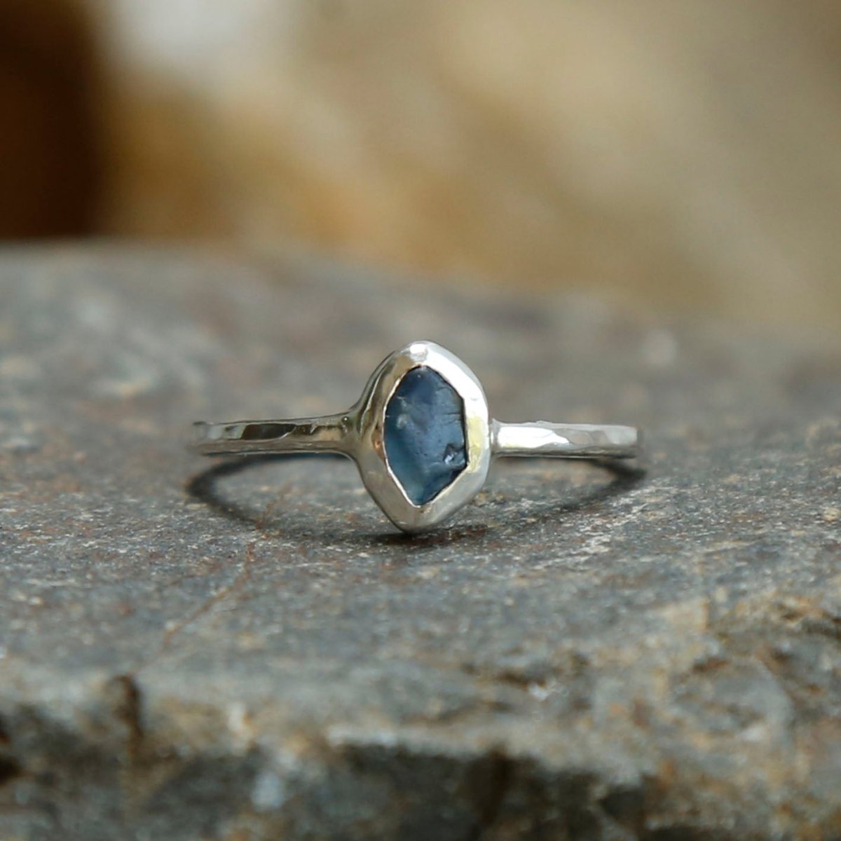 sterling silver ring sapphire