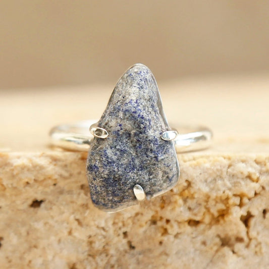 Lapis Lazuli Ring at The Fossick - Handmade Gemstone Jewellery Ring