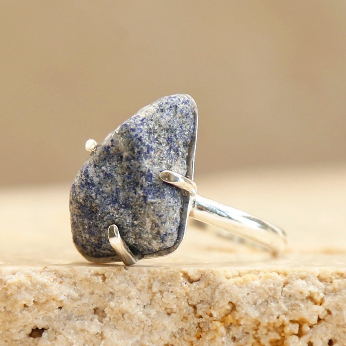 Best Lapis Lazuli Ring at The Fossick - Handmade Gemstone Jewellery Ring