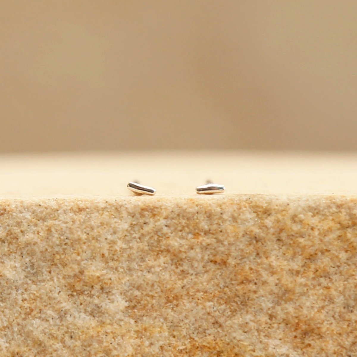 sterling silver stick studs small