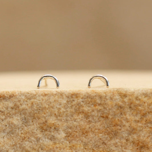 sterling silver arch studs