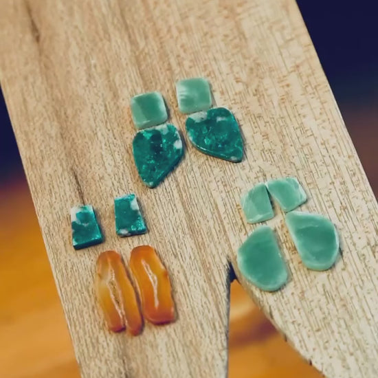 the making of handmade earrings